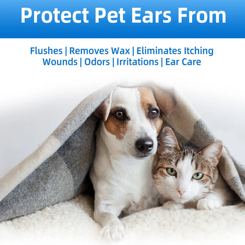 Gentle Pet Ear Wash - The Ultimate Odor-Free Solution for Your Dogs & Cats