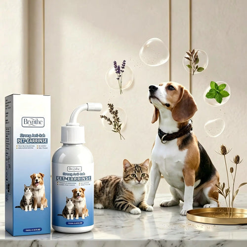 Gentle Pet Ear Wash - The Ultimate Odor-Free Solution for Your Dogs & Cats